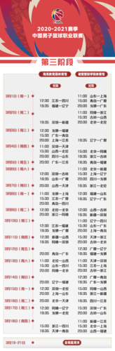 中国男篮赛程时间表