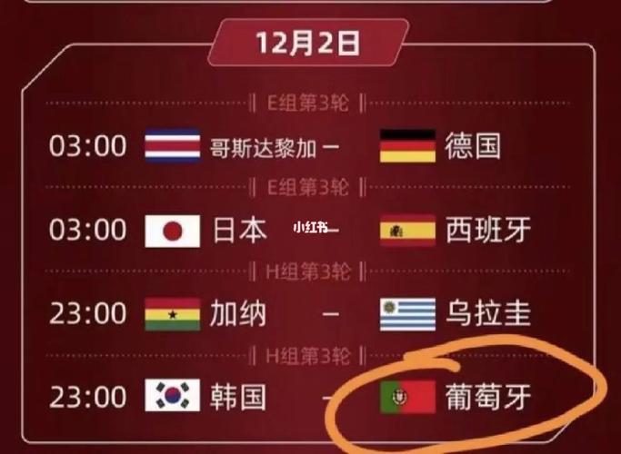 韩国vs葡萄牙2022比赛时间